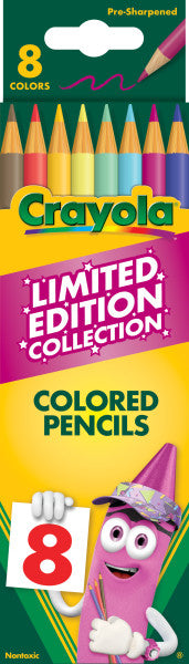 Crayola Limited Edition Colors Colored Pencils, 8 Ct,  School Supplies, Coloring Supplies, Gifts for Kids Ages 5+