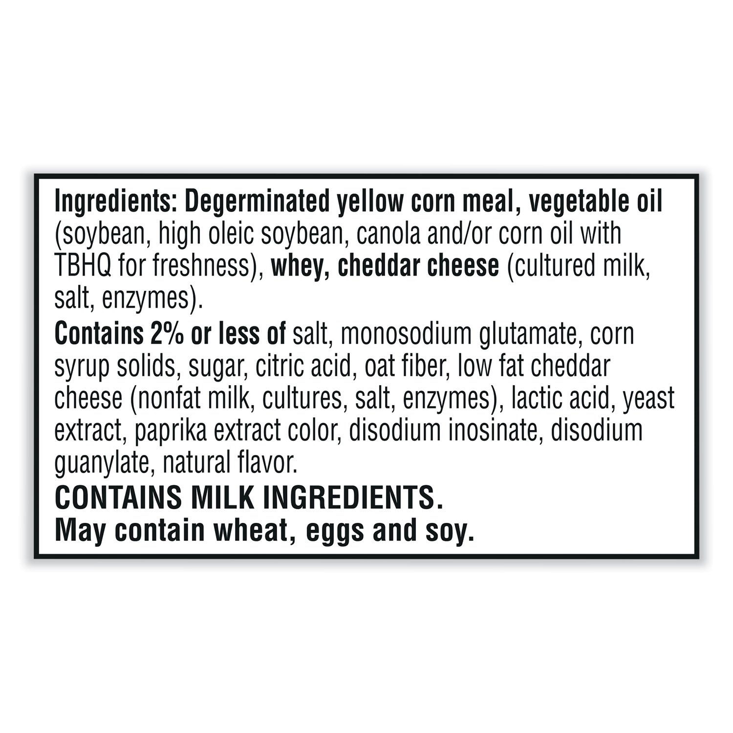 Puff'd Crackers, Double Cheese, 3 oz Bag, 6/Carton