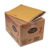 Jiffy Heavy-duty Kraft Self-seal Mailer, #7, 14 1/4" x 20", Natural/Satin Gold, Padded, Recyclable, 50/Carton