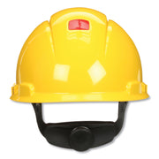 3M SecureFit H-700 Safety Cap - Head Protection - High-density Polyethylene (HDPE) - Yellow - Ratchet, Uvicator Technology, Non-vented, Comfortable, Washable, Sweatband, Self Adjustable