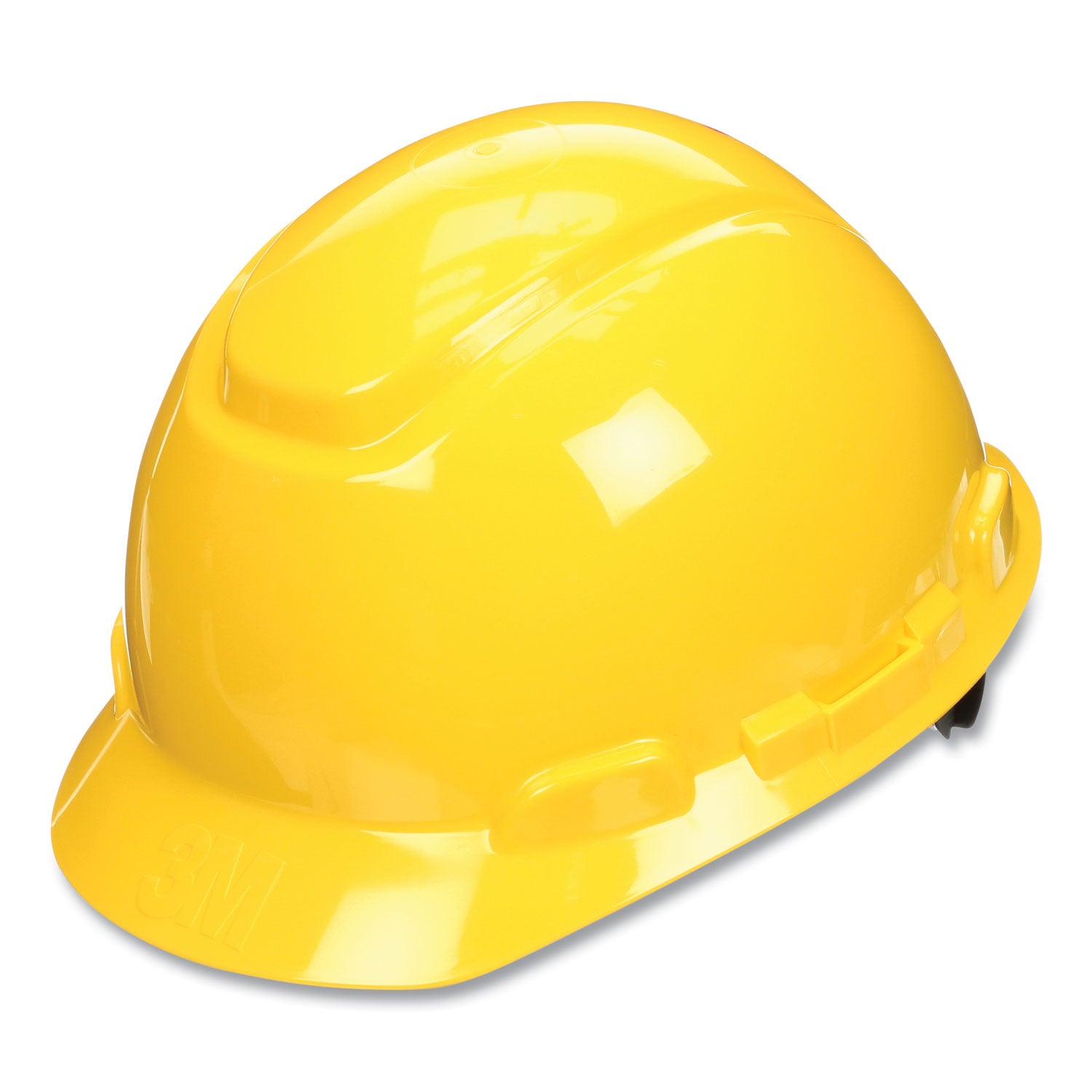 3M SecureFit H-700 Safety Cap - Head Protection - High-density Polyethylene (HDPE) - Yellow - Ratchet, Uvicator Technology, Non-vented, Comfortable, Washable, Sweatband, Self Adjustable