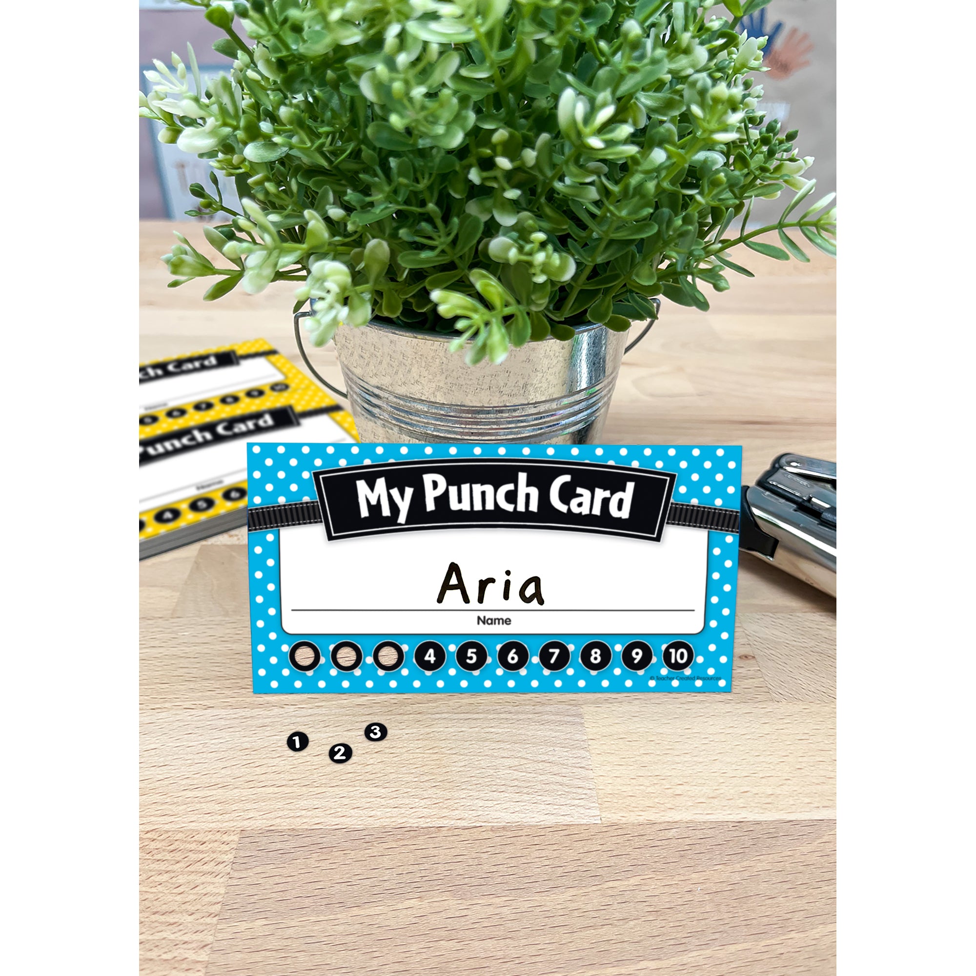 Polka Dots Punch Cards