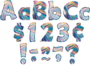 Iridescent Funtastic 4" Letters Combo Pack