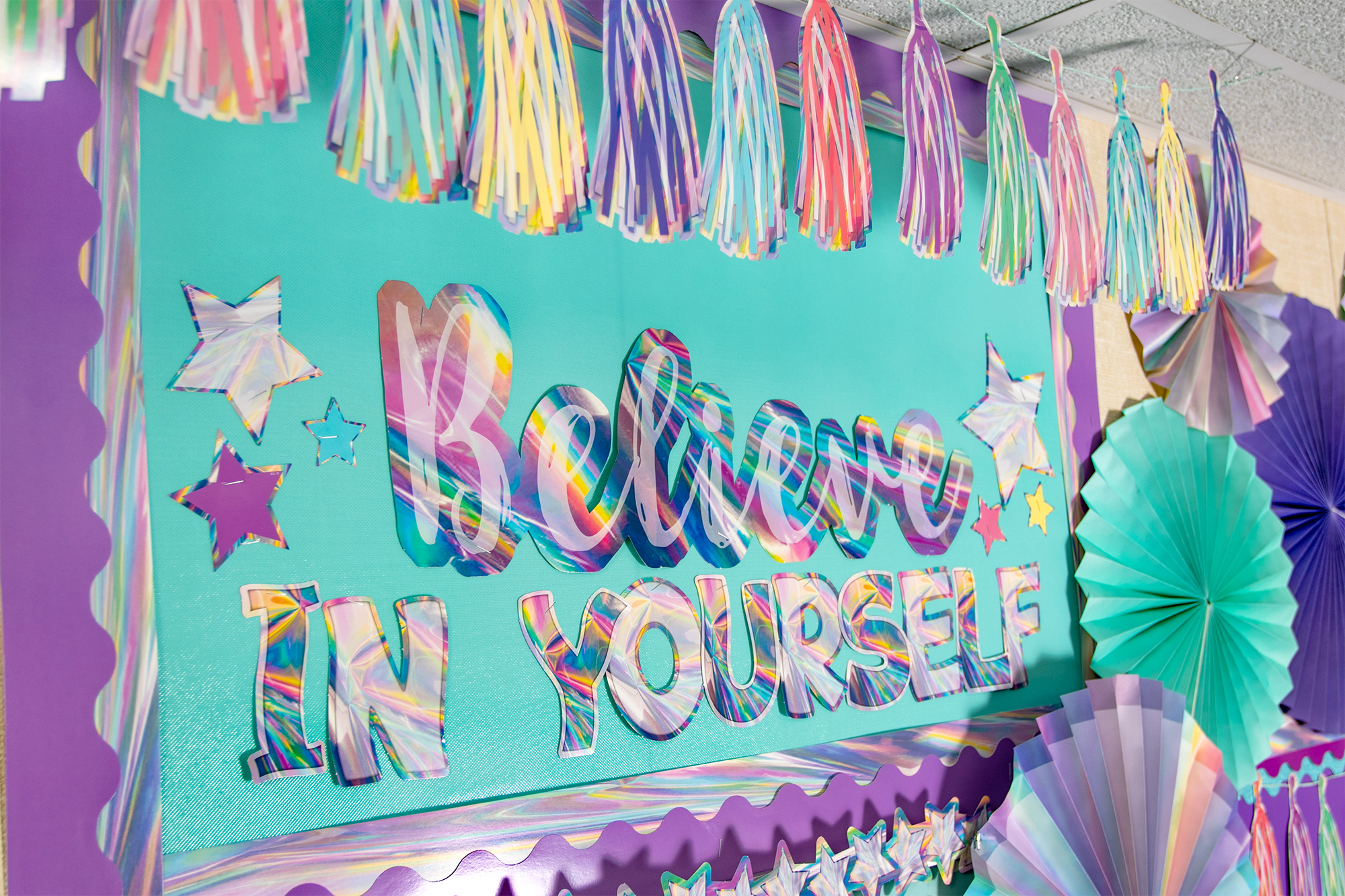 Iridescent Funtastic 4" Letters Combo Pack
