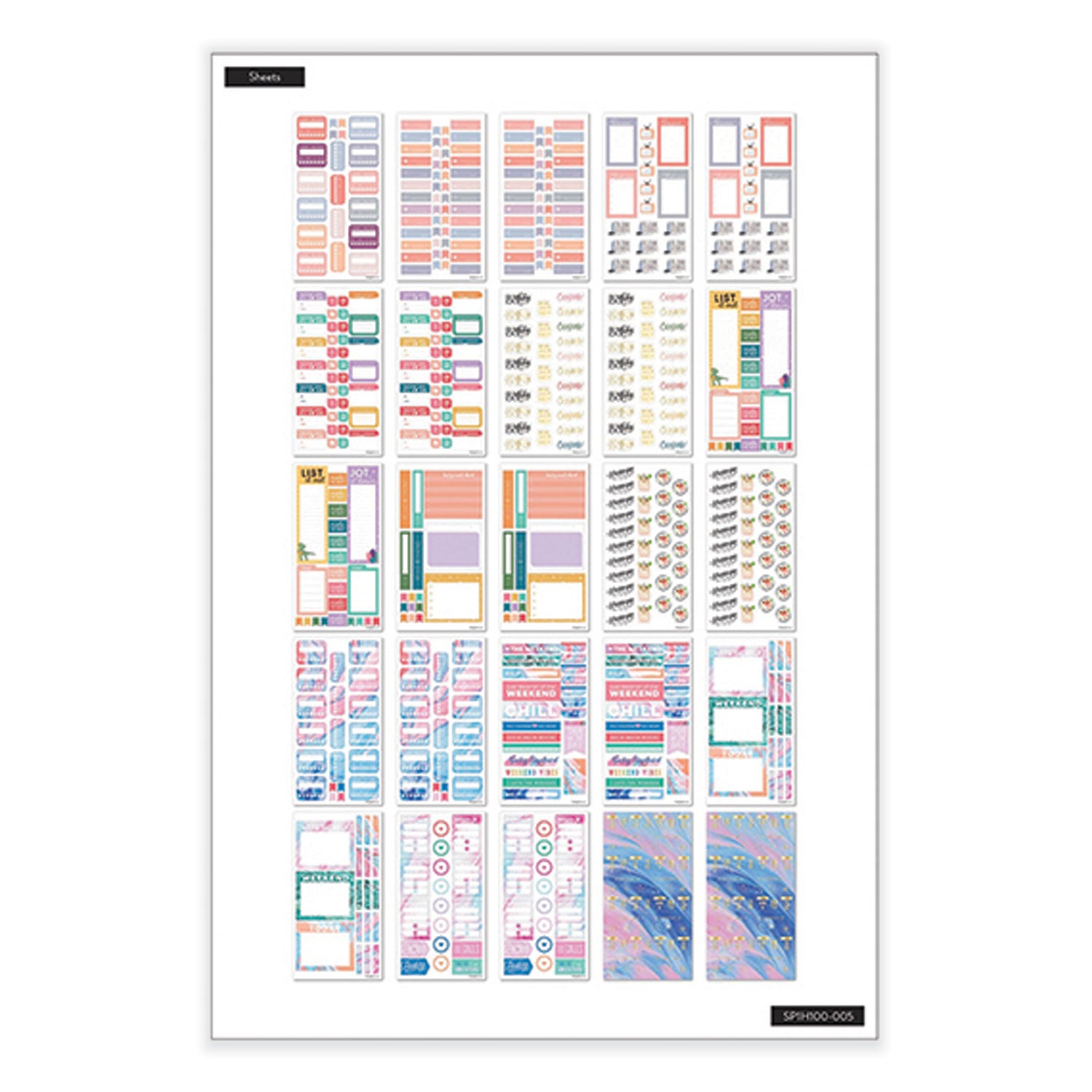All the Essentials Mega Value Pack Stickers, Productivity Theme, 2,172 Stickers