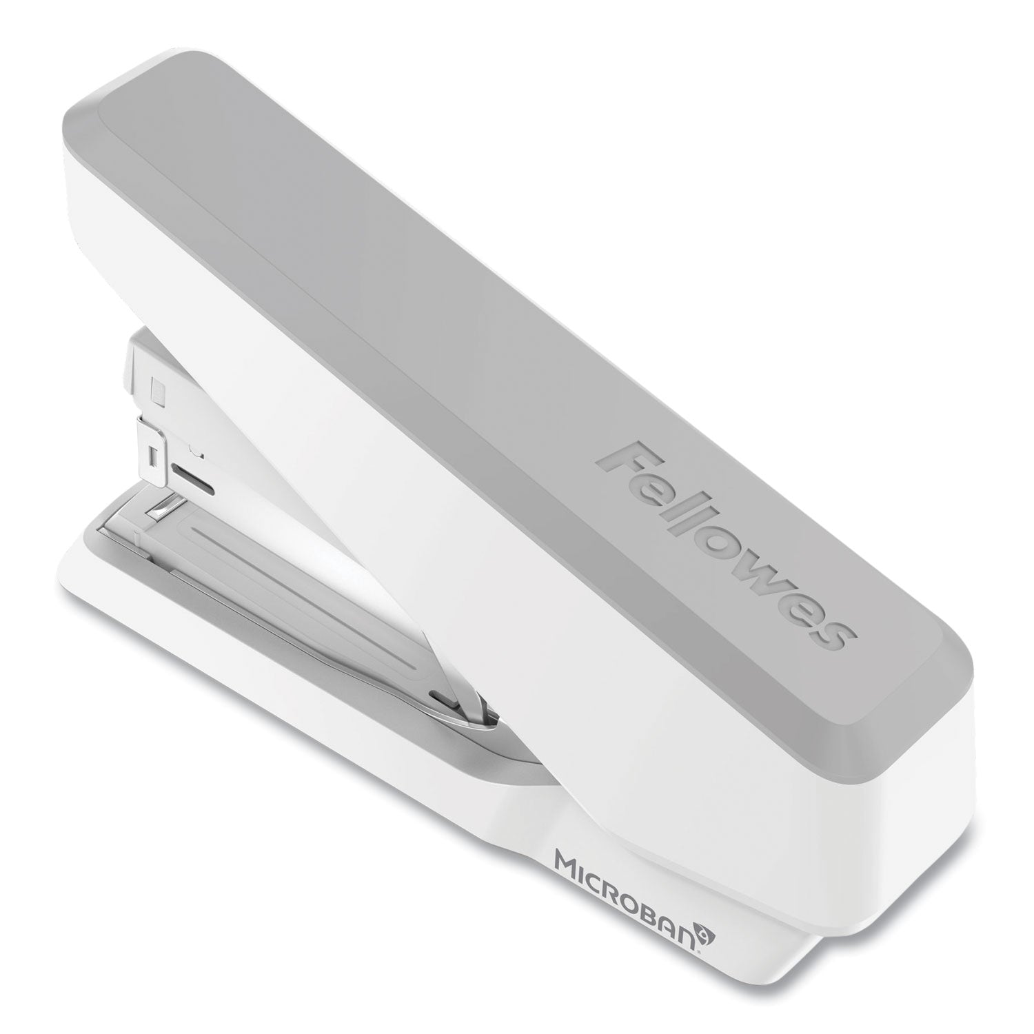 Fellowes EasyPress Full Strip Stapler, White, 40 Sheet Capacity, Holds 210 Staples, 0.25" Staple Size, 1 Each