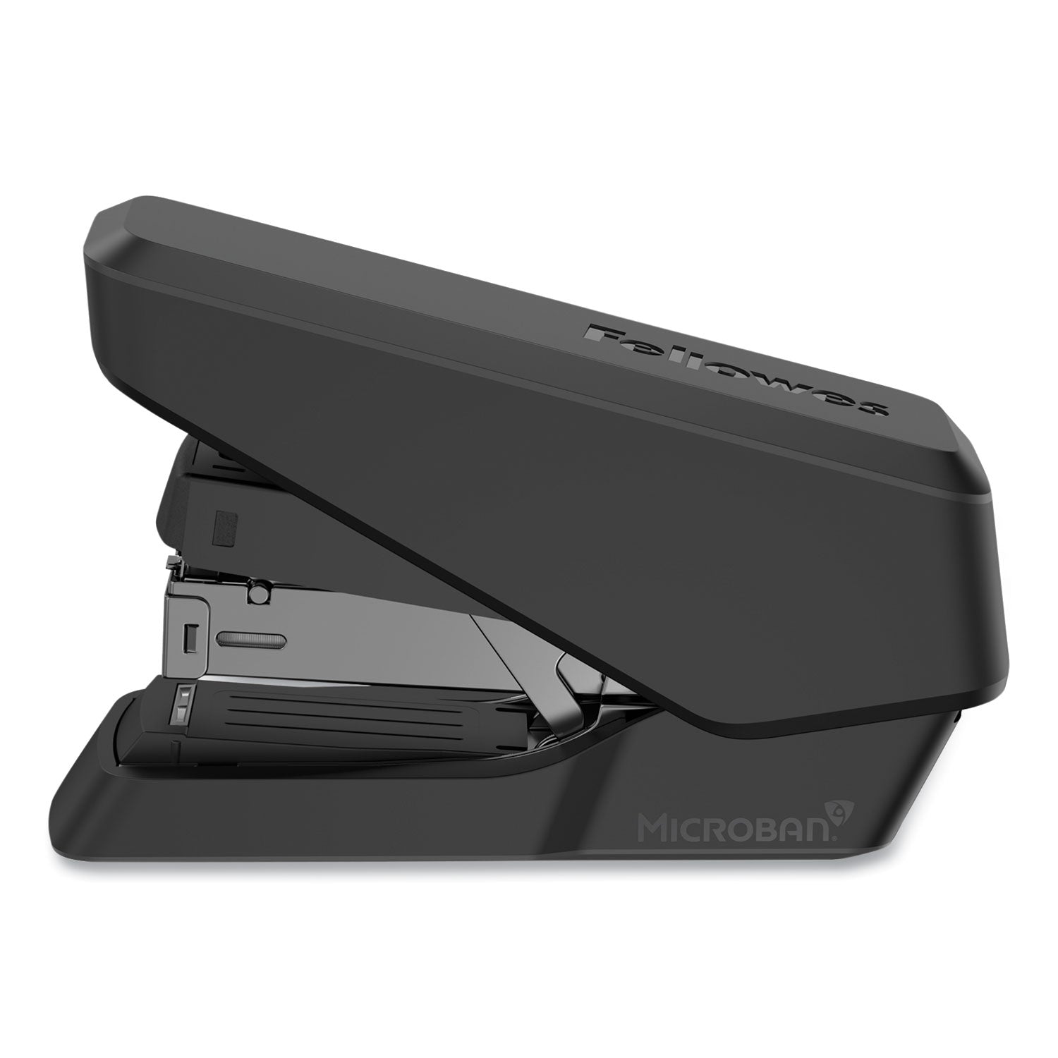 Fellowes EasyPress Half Strip Stapler, Black, 40 Sheet Capacity, Holds 105 Staples, 0.25" Staple Size, 1 Each