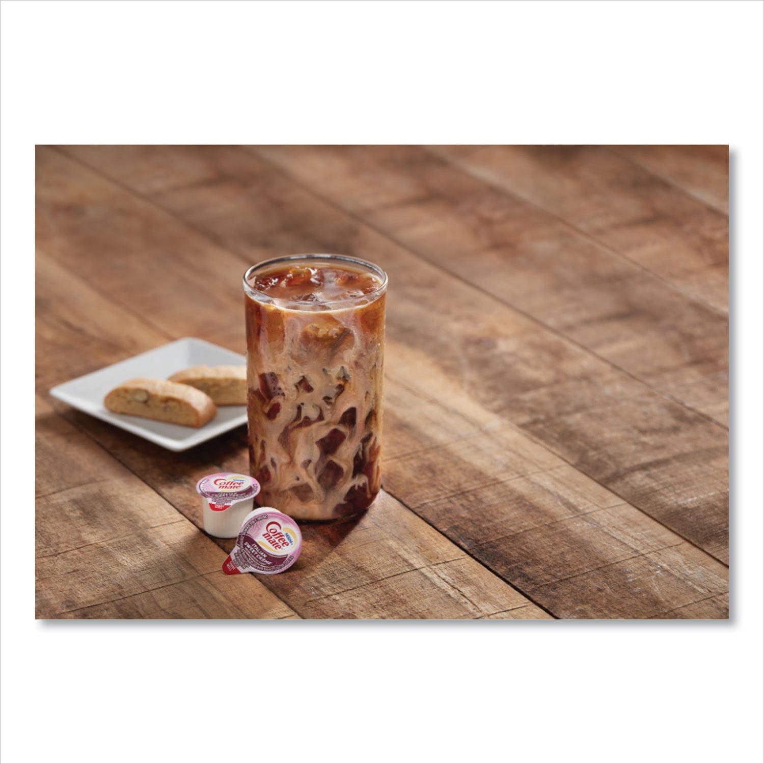 Bulk Liquid Coffee Creamer, Italian Sweet Cream, 0.38 oz Mini Cups, 180/Carton