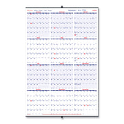 Yearly - 1 Year - January 2026 to December 2026 - 1 Year Single Page Layout - 24" x 36" Sheet Size - White - Paper - 1 Each