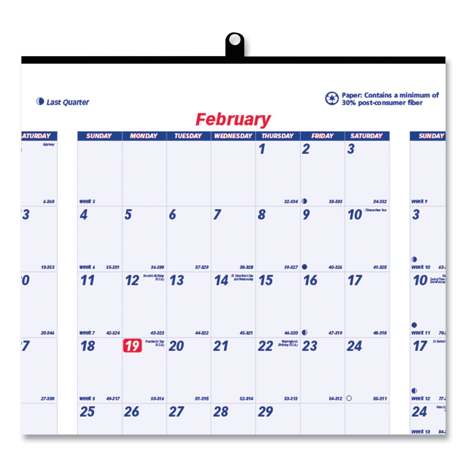Yearly - 1 Year - January 2026 to December 2026 - 1 Year Single Page Layout - 24" x 36" Sheet Size - White - Paper - 1 Each