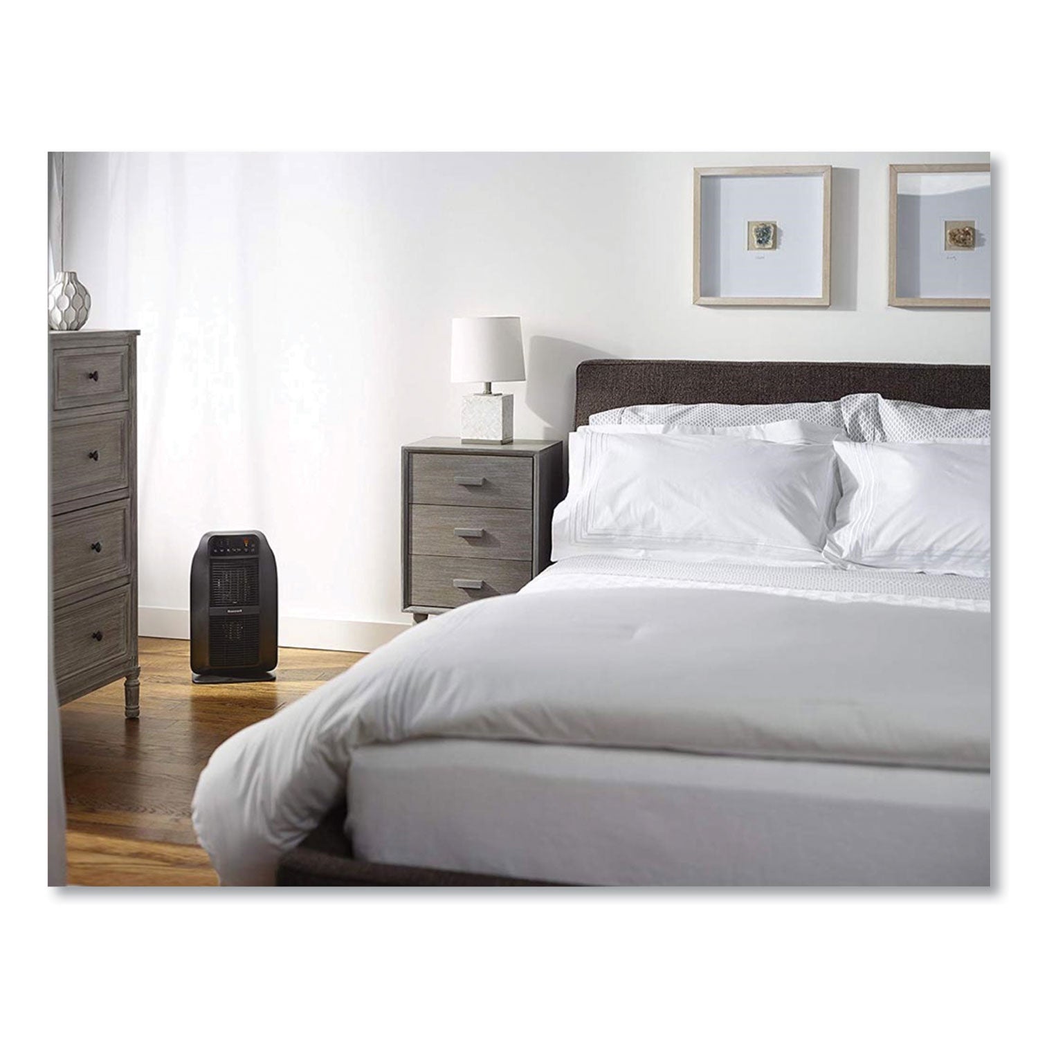 Ceramic - Electric - 6 x Heat Settings - Timer - Room - Portable - Black