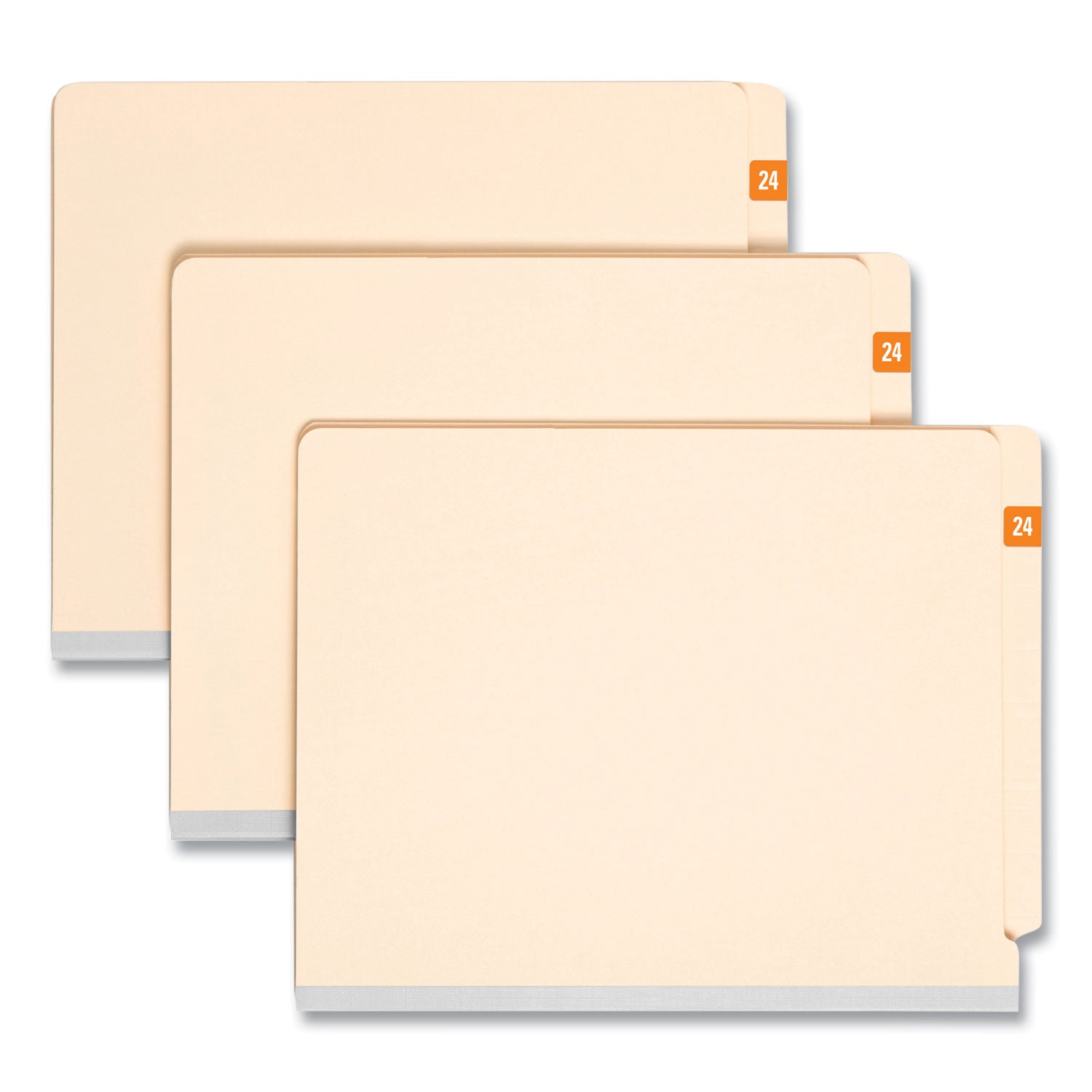 Smead ETS Color-Coded Year Labels, Orange, Laminated, Rectangle, 1/2" x 1", 10 Sheets, 250 Labels, 1 Pack