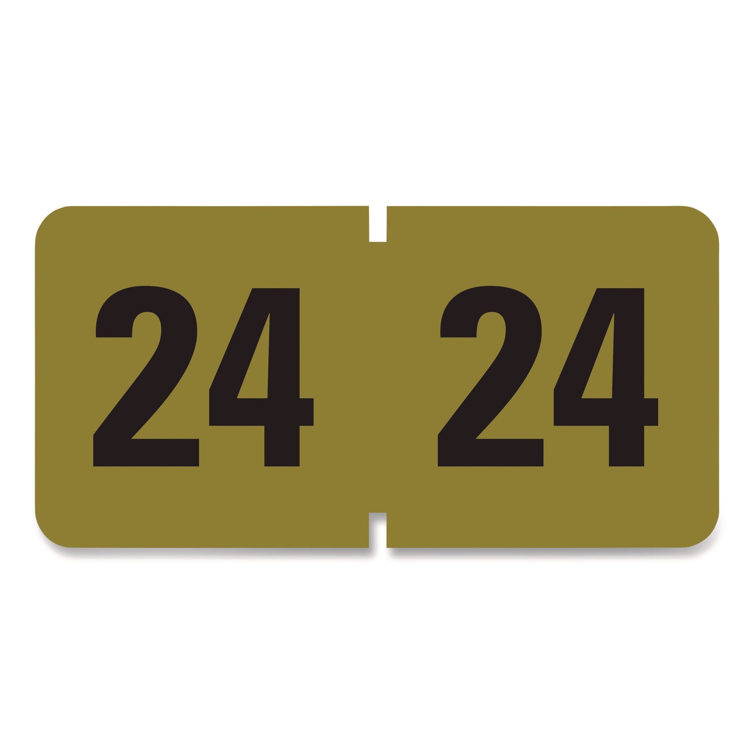 24 - 3/4" Height x 1/2" Width - Roll - Rectangle - Gold - Laminated - 1 Roll