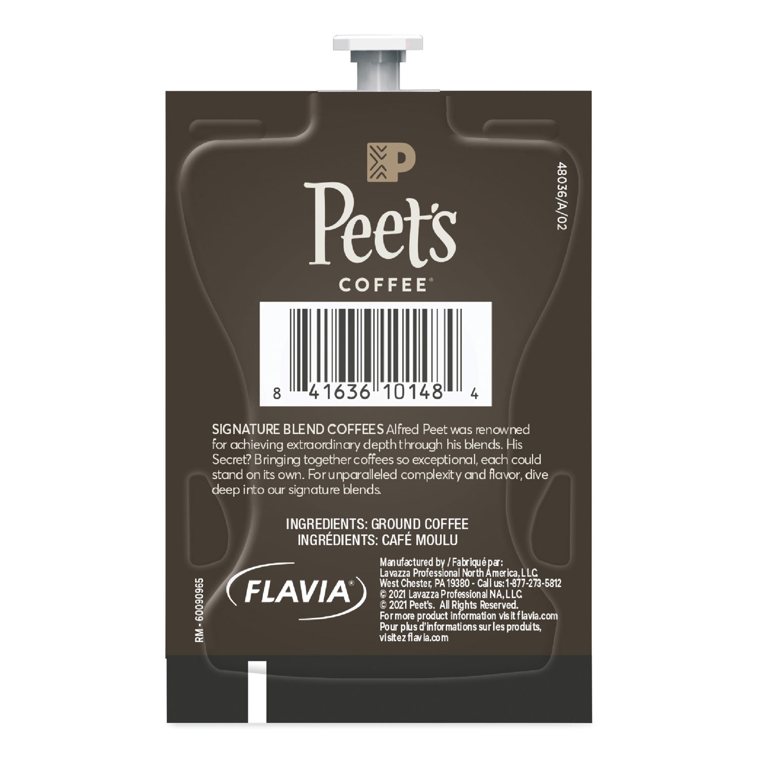 FLAVIA Ground Coffee Freshpacks, French Roast, 76/Carton
