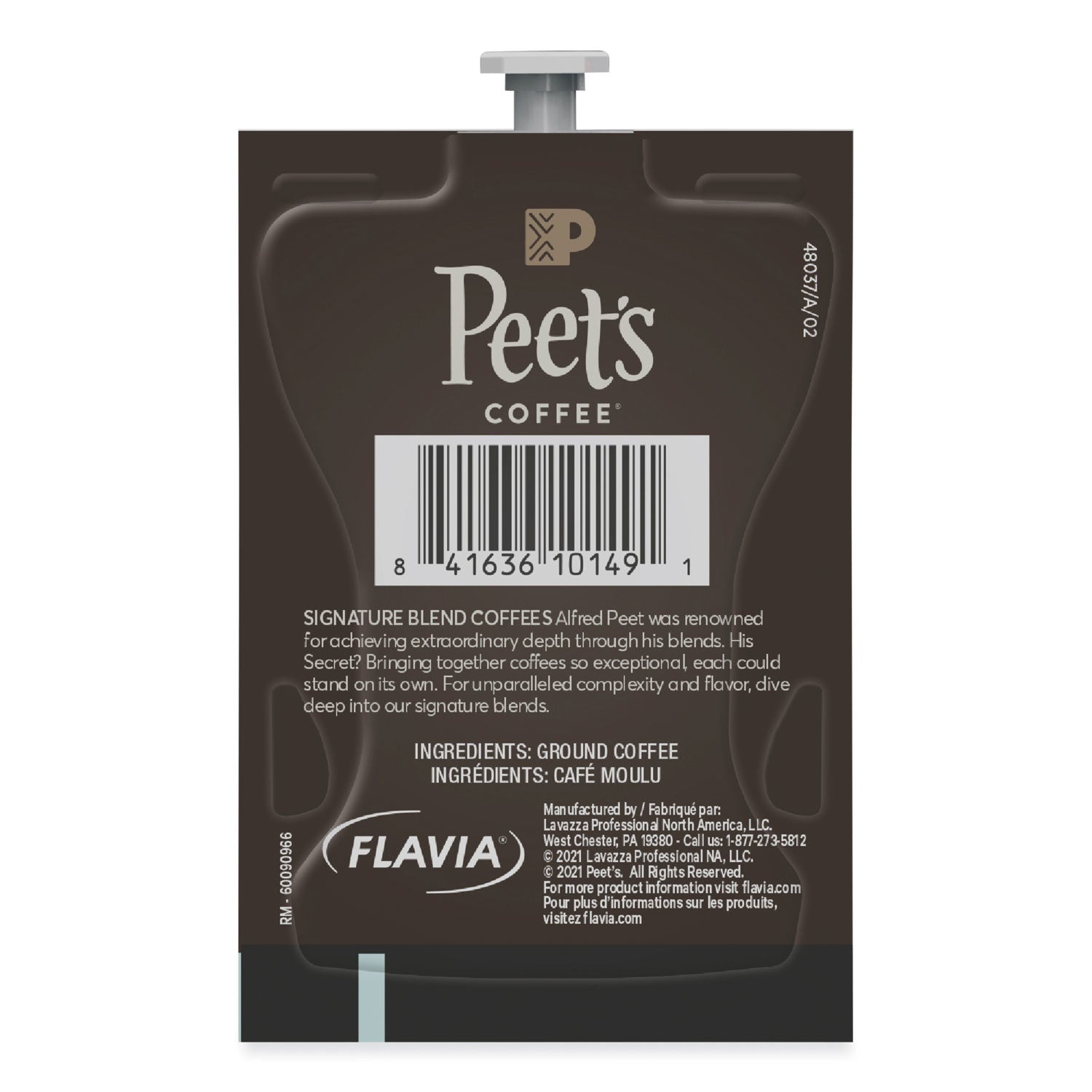 FLAVIA Ground Coffee Freshpacks, Colombia Luminosa, 76/Carton