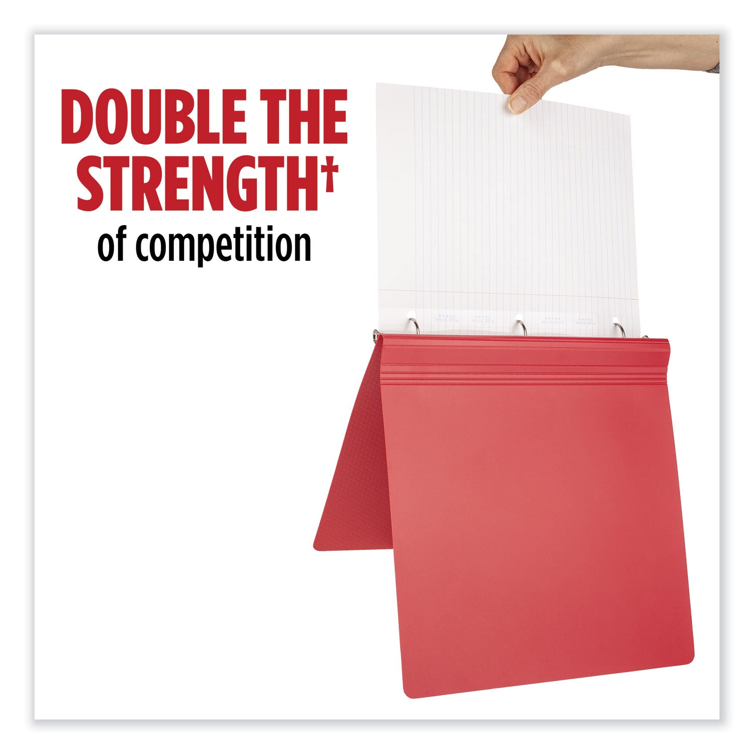 Reinforced Filler Paper Plus Study App, 3-Hole, 8.5 x 11, College Rule, 80/Pack