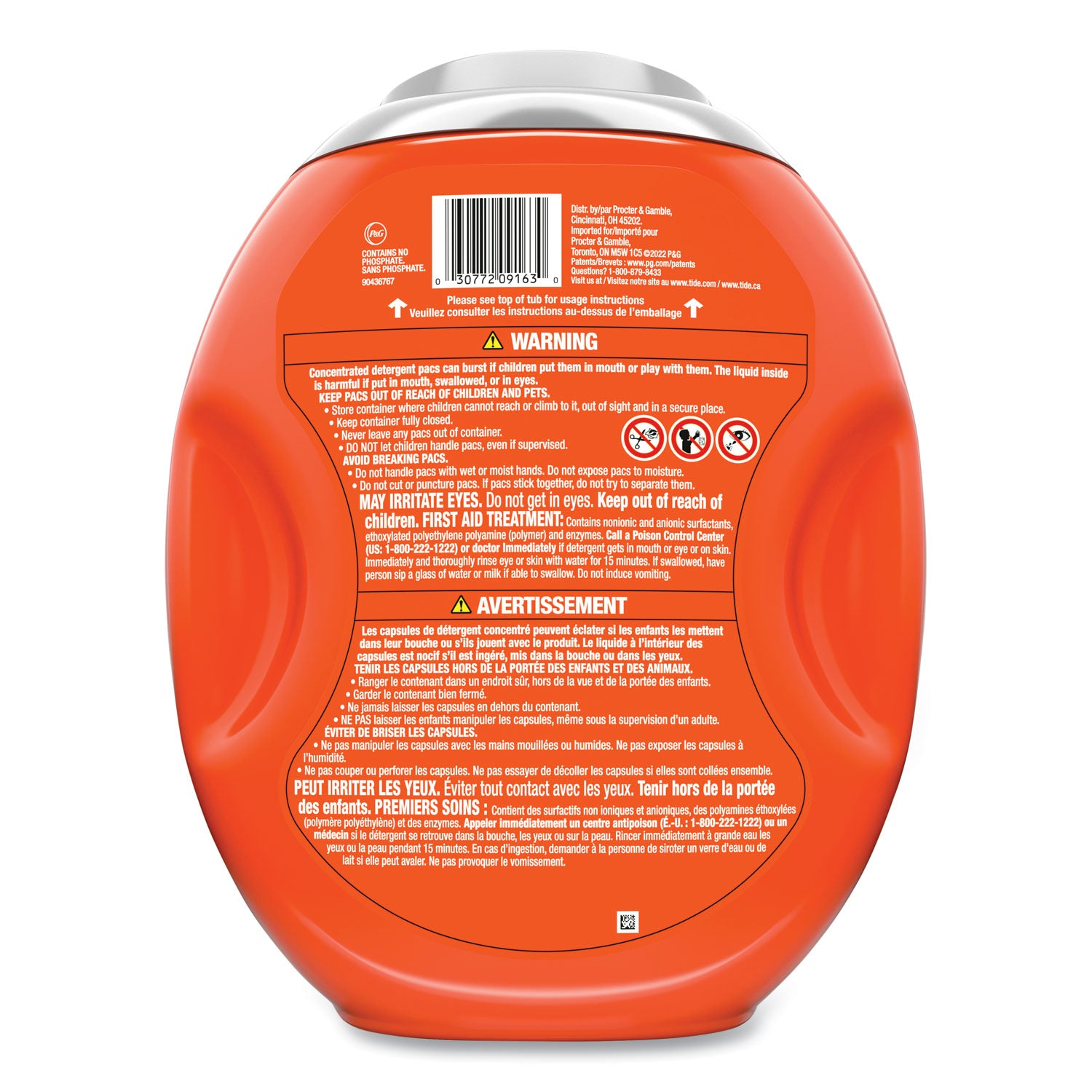 Concentrate - Original Scent - Hygienic, Heavy Duty - Orange - 45/Pack - 4 / Carton