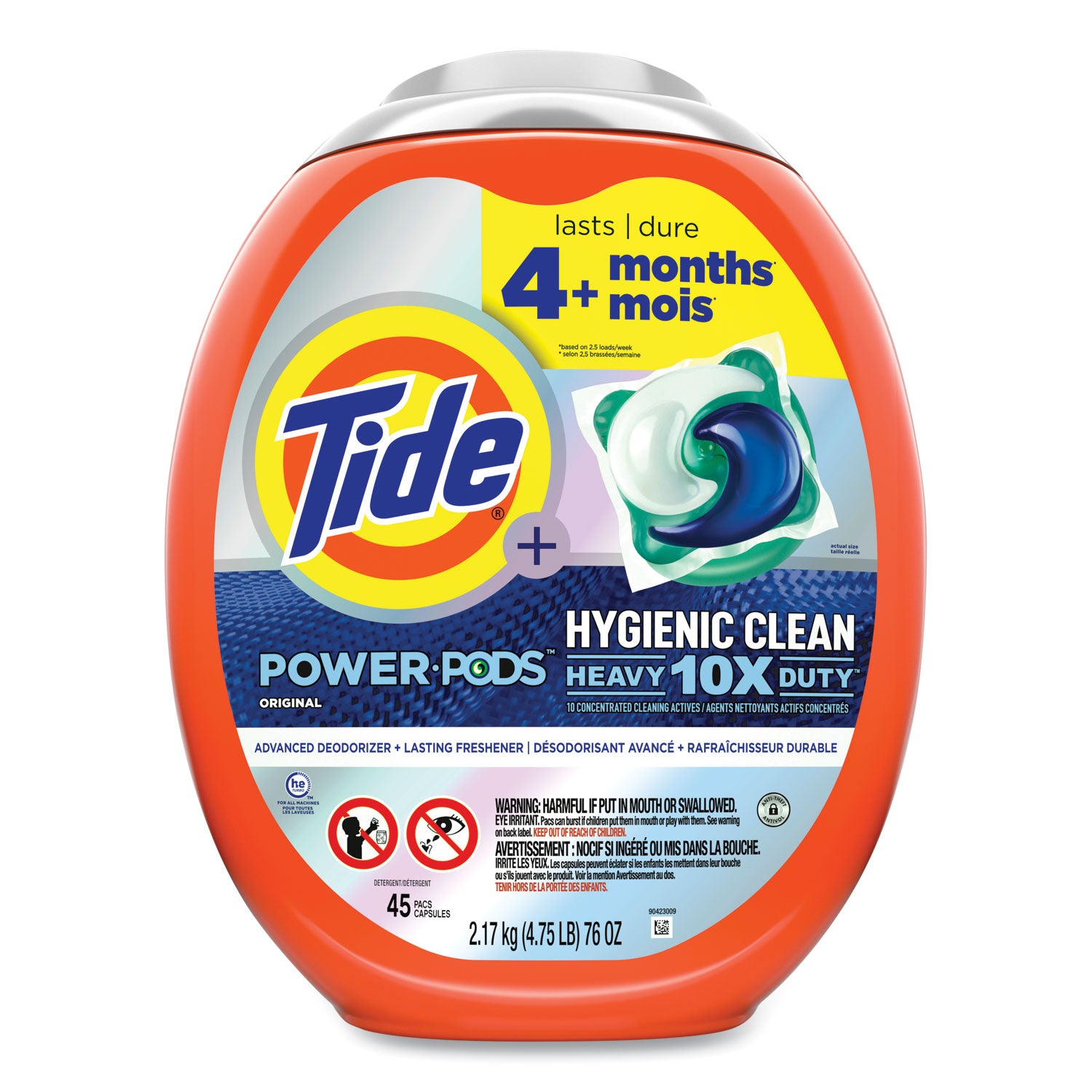 Concentrate - Original Scent - Hygienic, Heavy Duty - Orange - 45/Pack - 4 / Carton