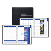 Julian Dates - Weekly, Monthly - 1 Year - January 2026 to December 2026 - 8:00 AM to 6:00 PM - Hourly - 1 Month, 1 Week Double Page Layout - 8 1/2" x 11" Sheet Size - Wire Bound - Paper - Black Cover - Tabbed, Phone Directory, Address Directory - 1 Each