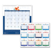 Julian Dates - Monthly - 1 Month Single Page Layout - Wire Bound - 12" Height x 12" Width - Recyclable, Reference Calendar, Holiday Listing - 1 Each