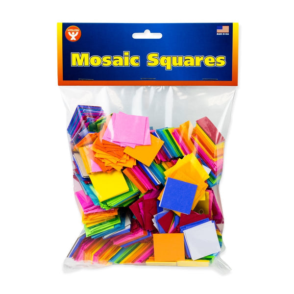 Mosaic 1.5" Squares Cardstock - 1000, 100 ea. of 10 Colors