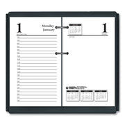Julian Dates - Daily - 12 Month - January 2026 to December 2026 - 7:00 AM to 5:00 PM - Half-hourly - 1 Day Single Page Layout - 1 Day Double Page Layout - 3 1/2" x 6" Sheet Size - Desktop - White - Appointment Schedule, Reference Calendar - 1 Each