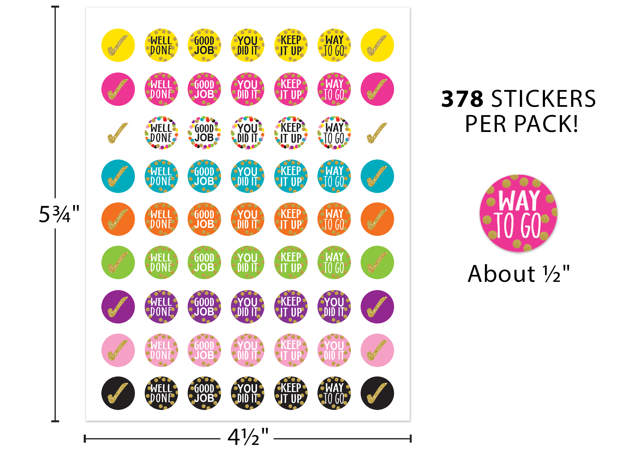 Confetti Mini Stickers