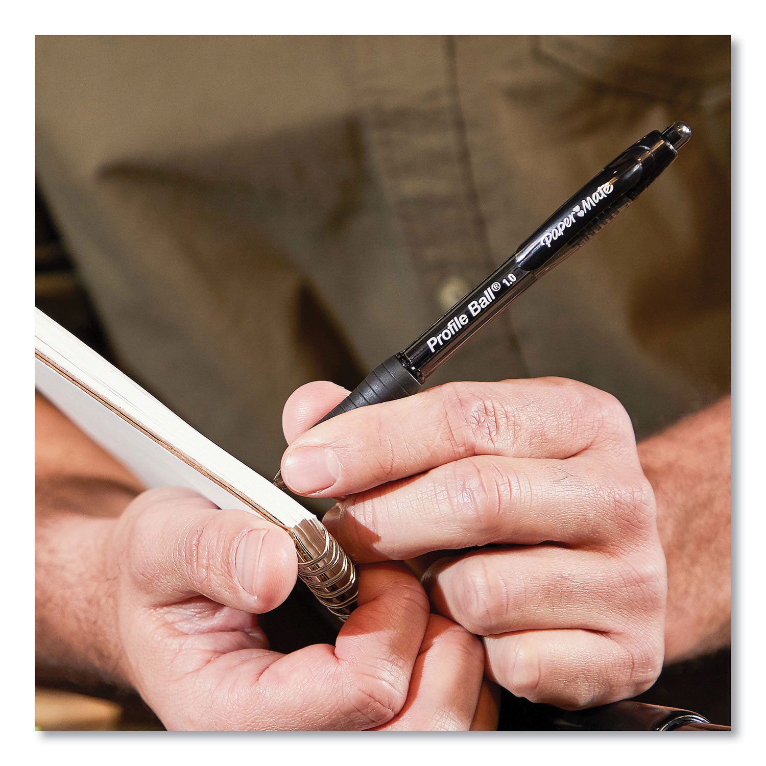 Paper Mate Profile 1.0mm Ballpoint Pens - 1 mm Medium Conical Pen Point - Retractable - Red Ink - Red Barrel - 1 Dozen