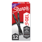Sharpie S-Gel Pens - 0.7 mm Pen Point - Purple Ink - Gel-based - 1 Dozen