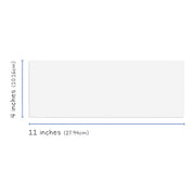 White Posterboard 4"x11" 100 pcs
