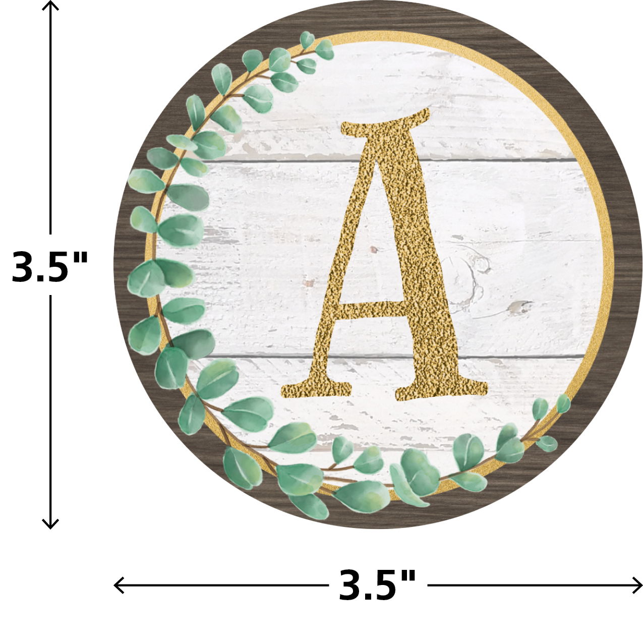 Eucalyptus Circle Letters
