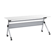 Bush Business Furniture Envision 72W Folding Training Table in White - 71.02" Width x 23.54" Depth x 29.62" Height