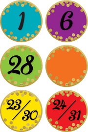 Confetti Colorful Calendar Days