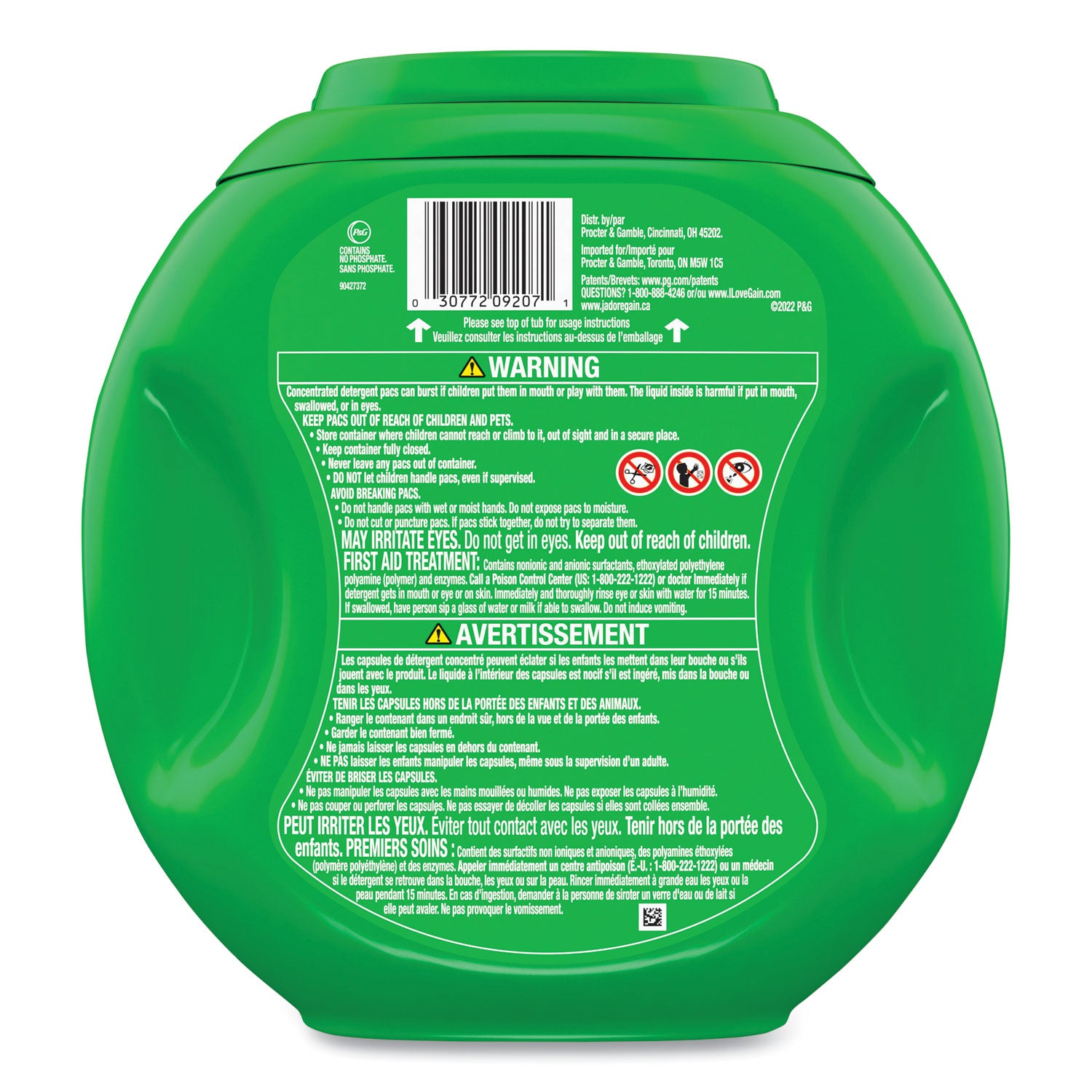 Flings Detergent Pods, Original, 76 Pods/Tub