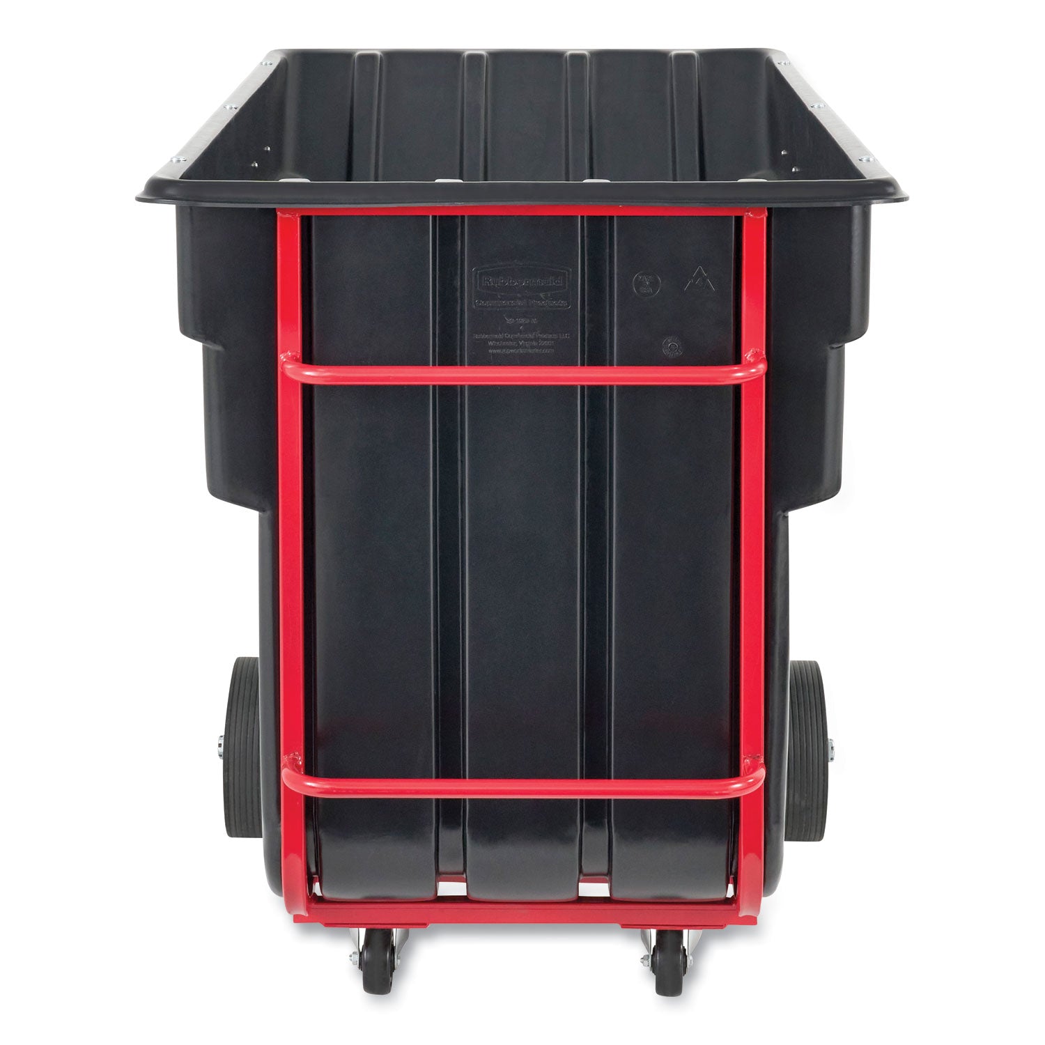 1.5 cu yd BRUTE Rotomolded Tilt Truck, 1,200 lb Capacity, Black