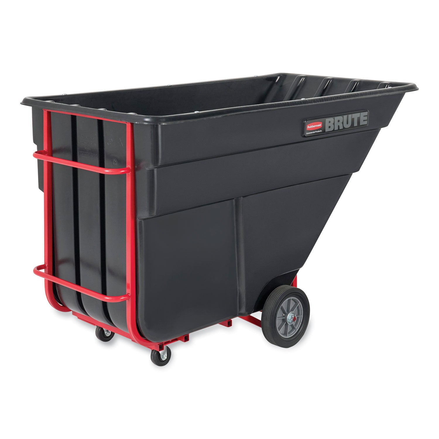 2.5 cu yd BRUTE Rotomolded Tilt Truck, 2,300 lb Capacity, Black