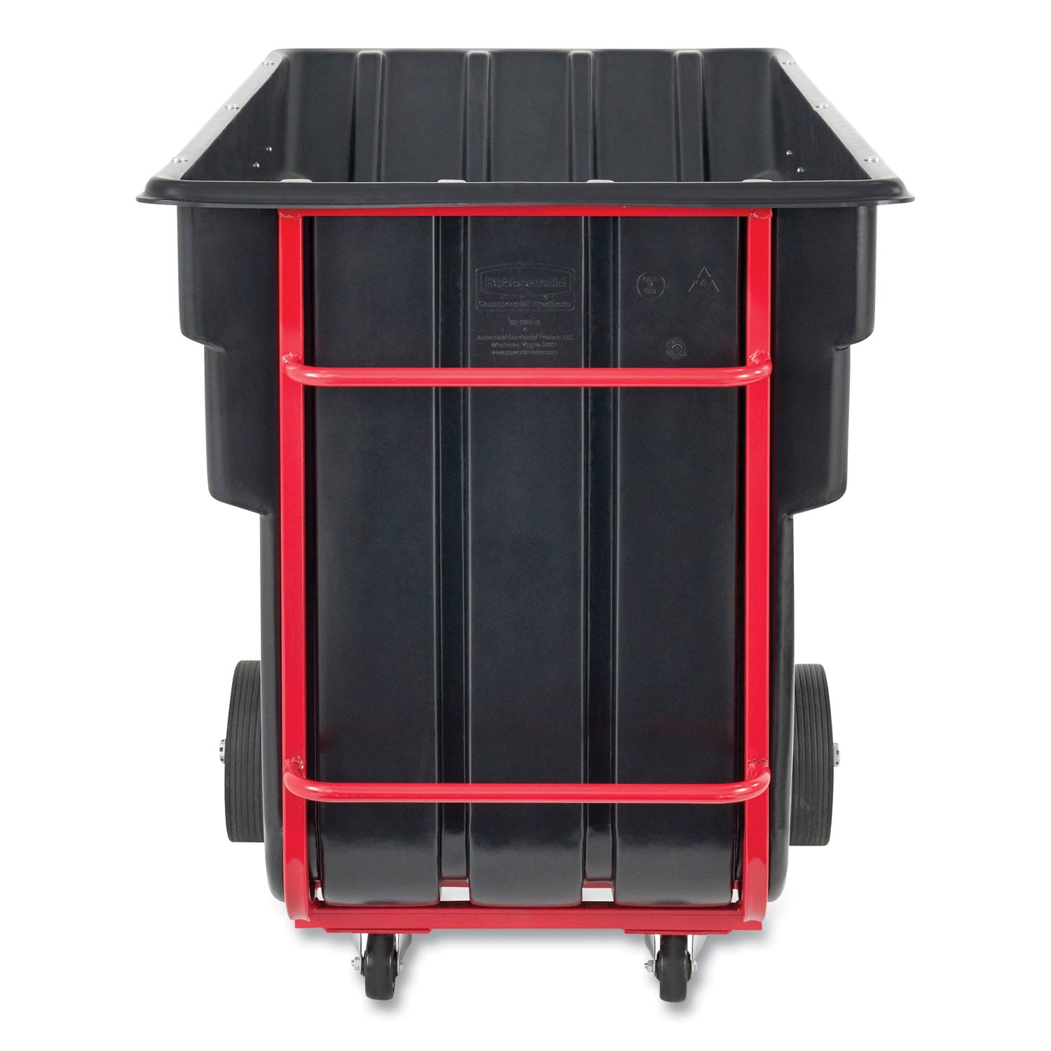 2.5 cu yd BRUTE Rotomolded Tilt Truck, 2,300 lb Capacity, Black