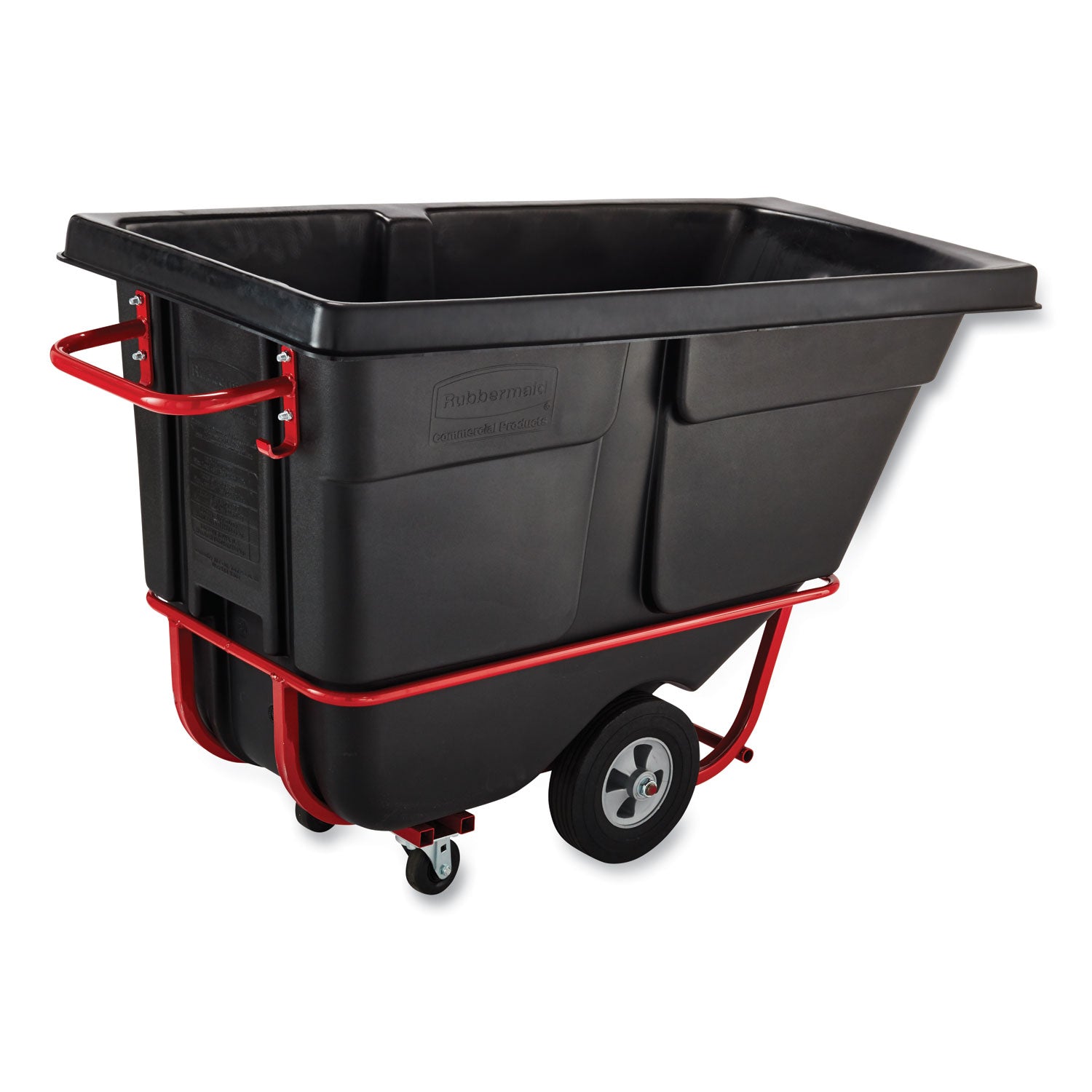 0.5 cu yd BRUTE Rotomolded Tilt Truck, 850 lb Capacity, Black
