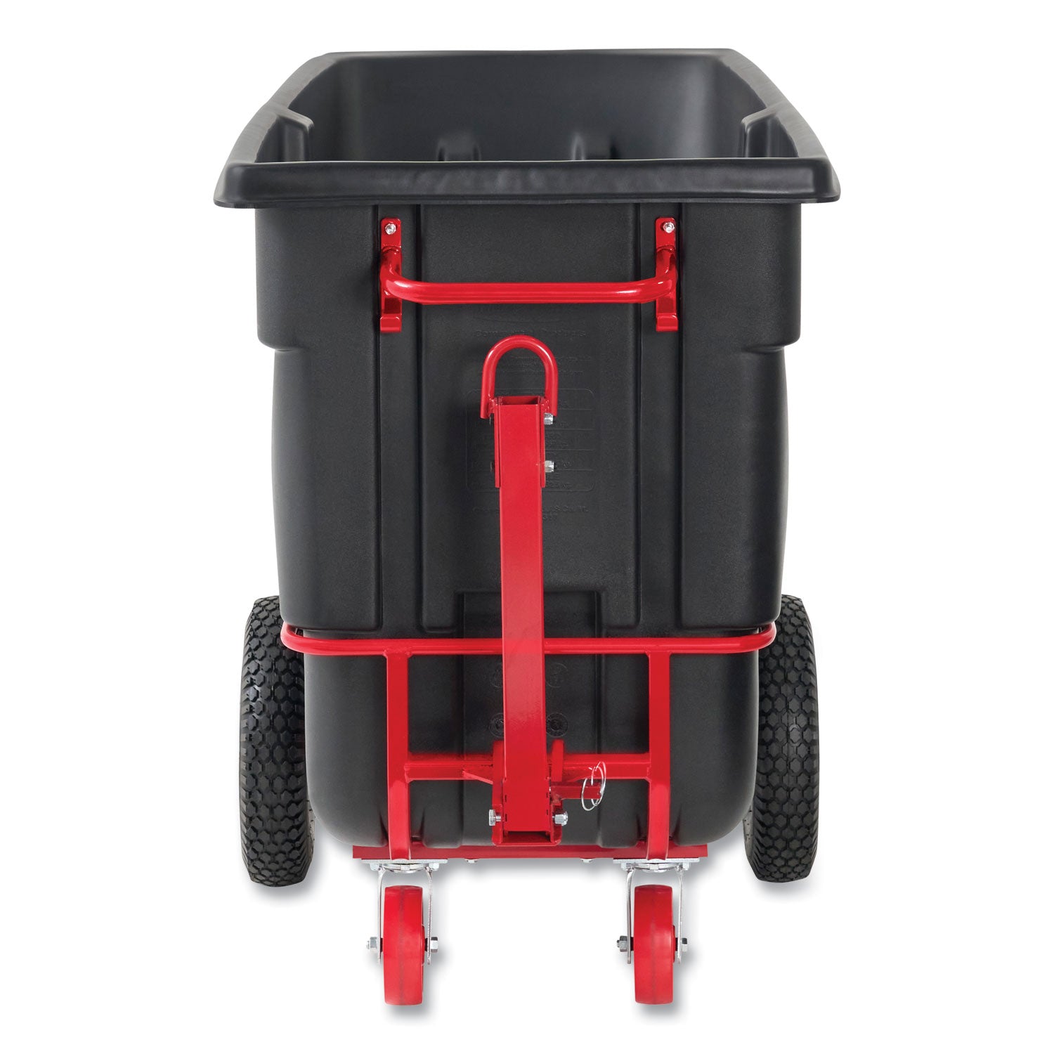 1.5 cu yd BRUTE Rotomolded Towable Tilt Truck, 2,100 lb Capacity, Black