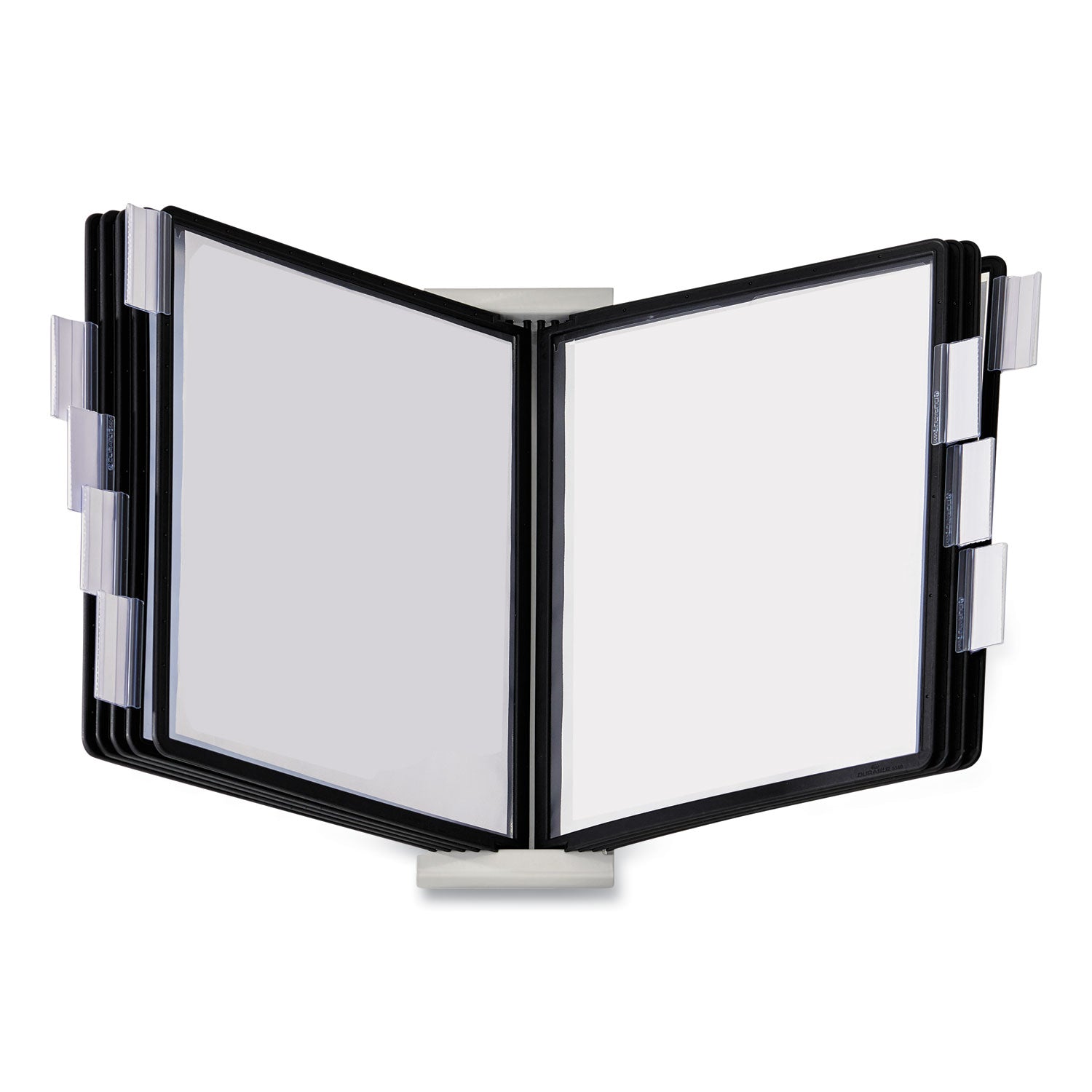 DURABLE InstaView Desktop Reference System - Desktop - 10 Panels - Support Letter 8.50" x 11" Media - White - 1 Each