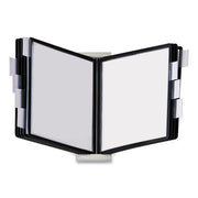 DURABLE InstaView Desktop Reference System - Desktop - 10 Panels - Support Letter 8.50" x 11" Media - White - 1 Each
