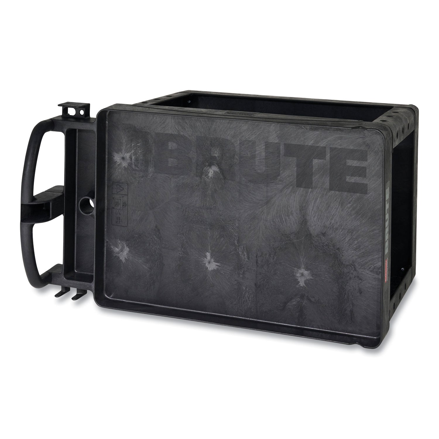 2 Shelf - 500 lb Load Capacity - 4 Casters - 5" Caster Size - Resin, Polypropylene - 45.25" Length x 25.87" Width x 33.25" Height - Black - 1 Each