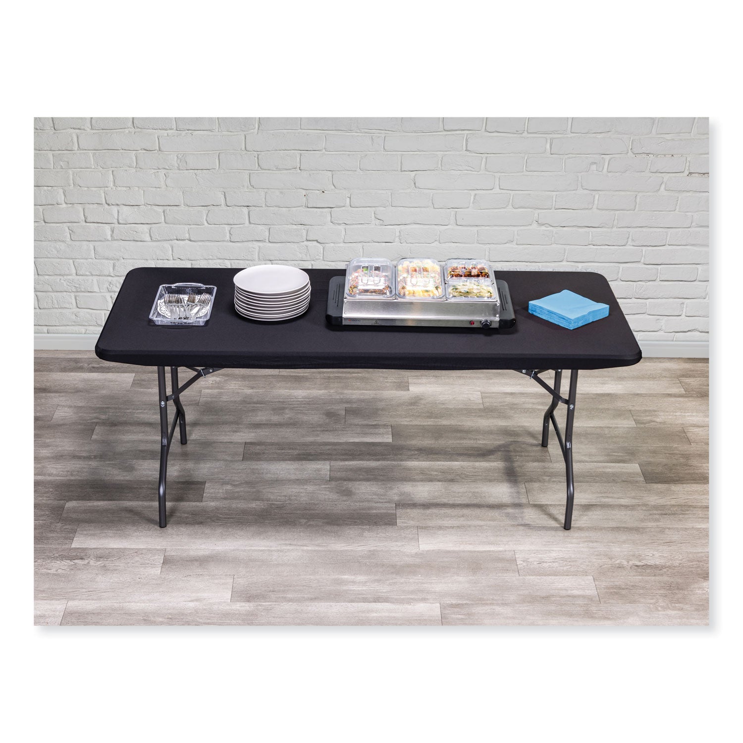 iGear™ Fabric Table Top Cap Cover, Black - 6'