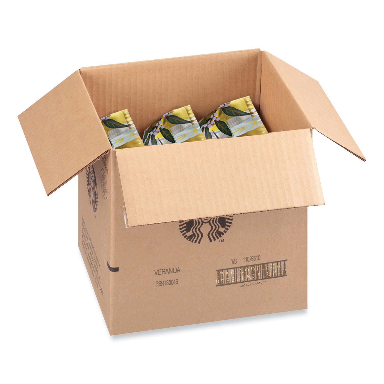 Starbucks Veranda Blend Whole Bean Coffee, Blonde Roast, 16 oz, 1 Each