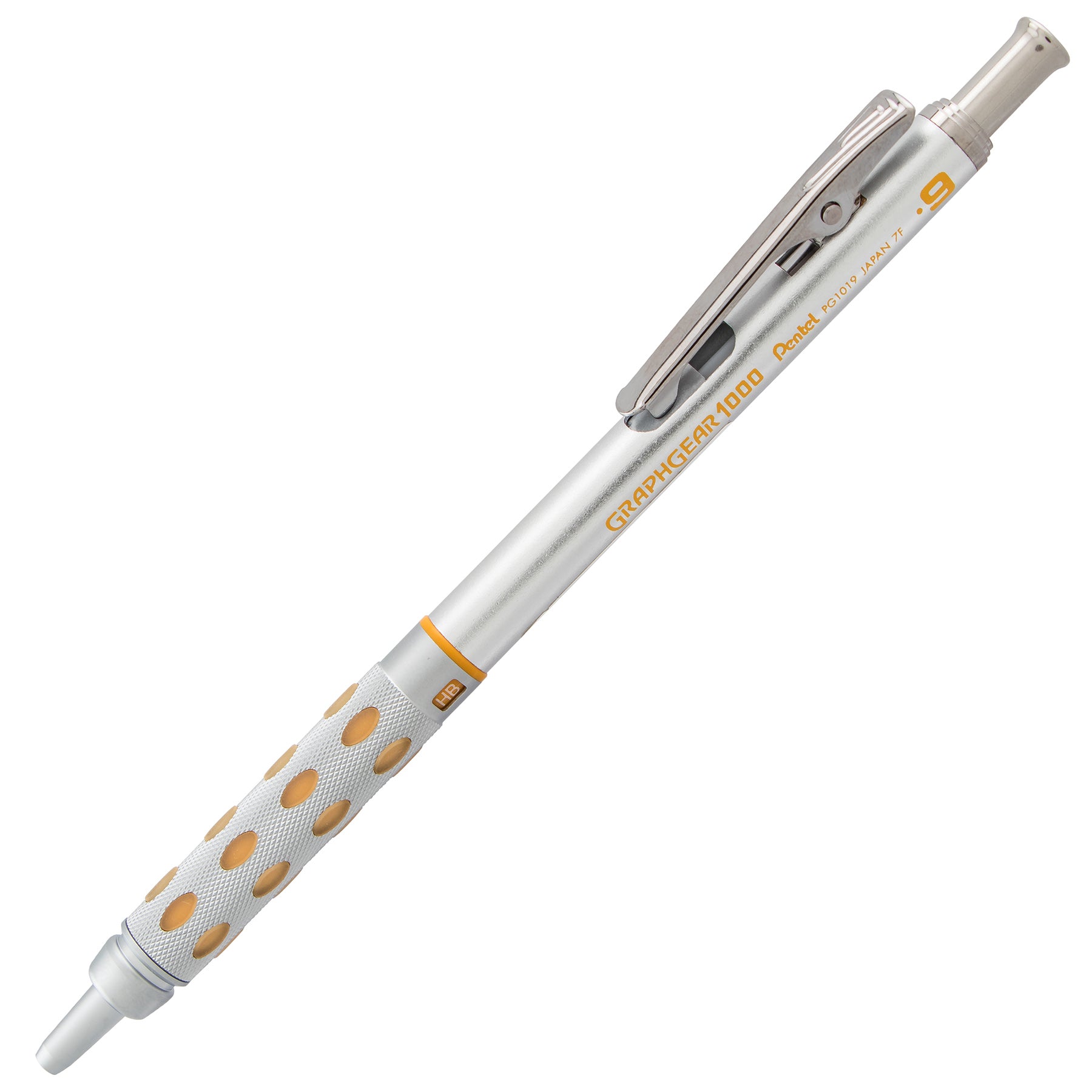 GraphGear 1000 Automatic Drafting Pencil (0.9mm), Yellow Accents