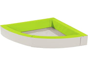 Basic Large Corner Ball Pool Without Balls - Light Green/Ivory, 76.8"L x 11.8"W x 5.9"Th