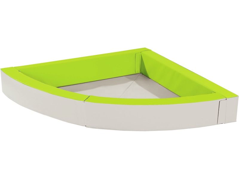 Basic Large Corner Ball Pool Without Balls - Light Green/Ivory, 76.8"L x 11.8"W x 5.9"Th