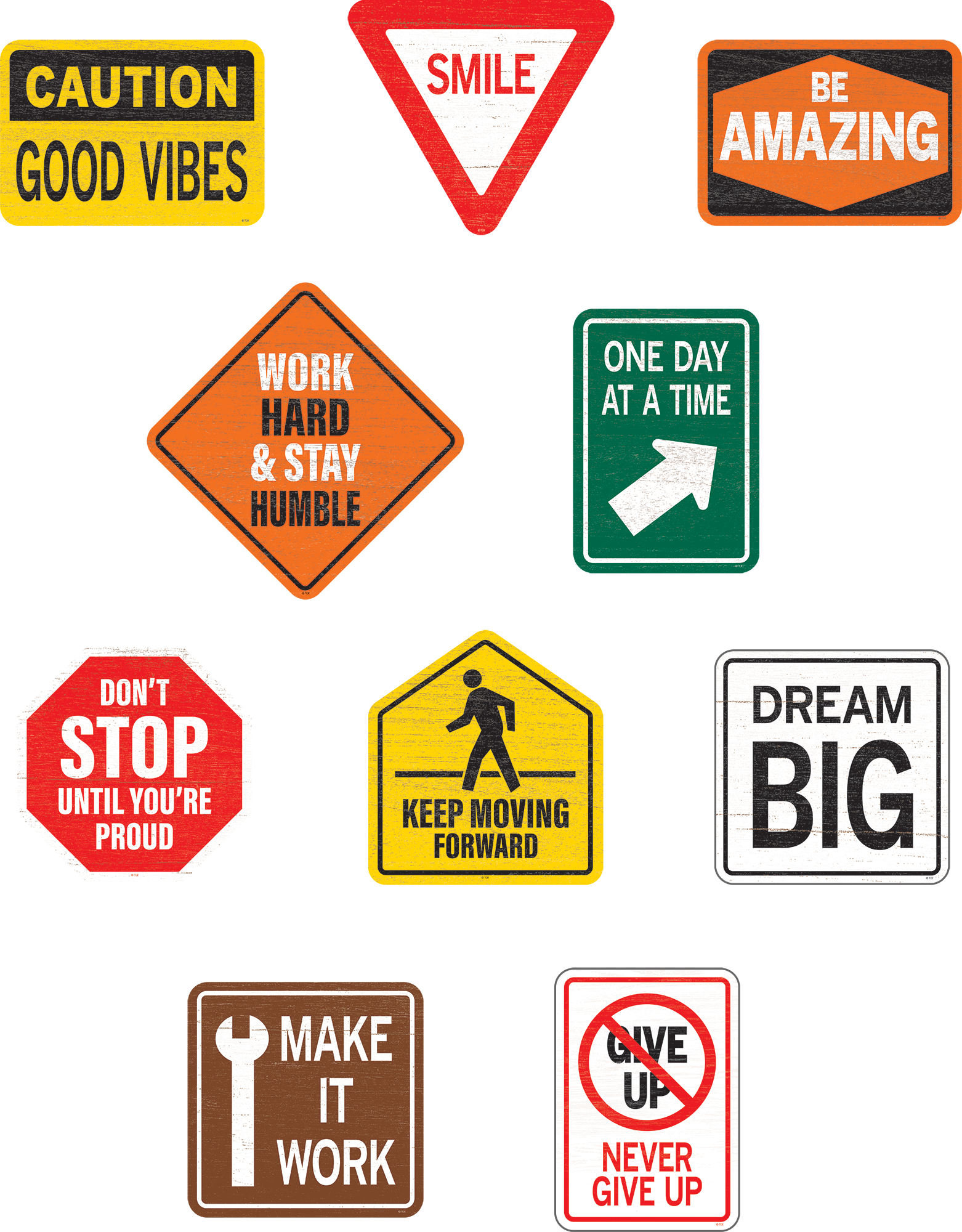 Under Construction Positive Sayings Accents