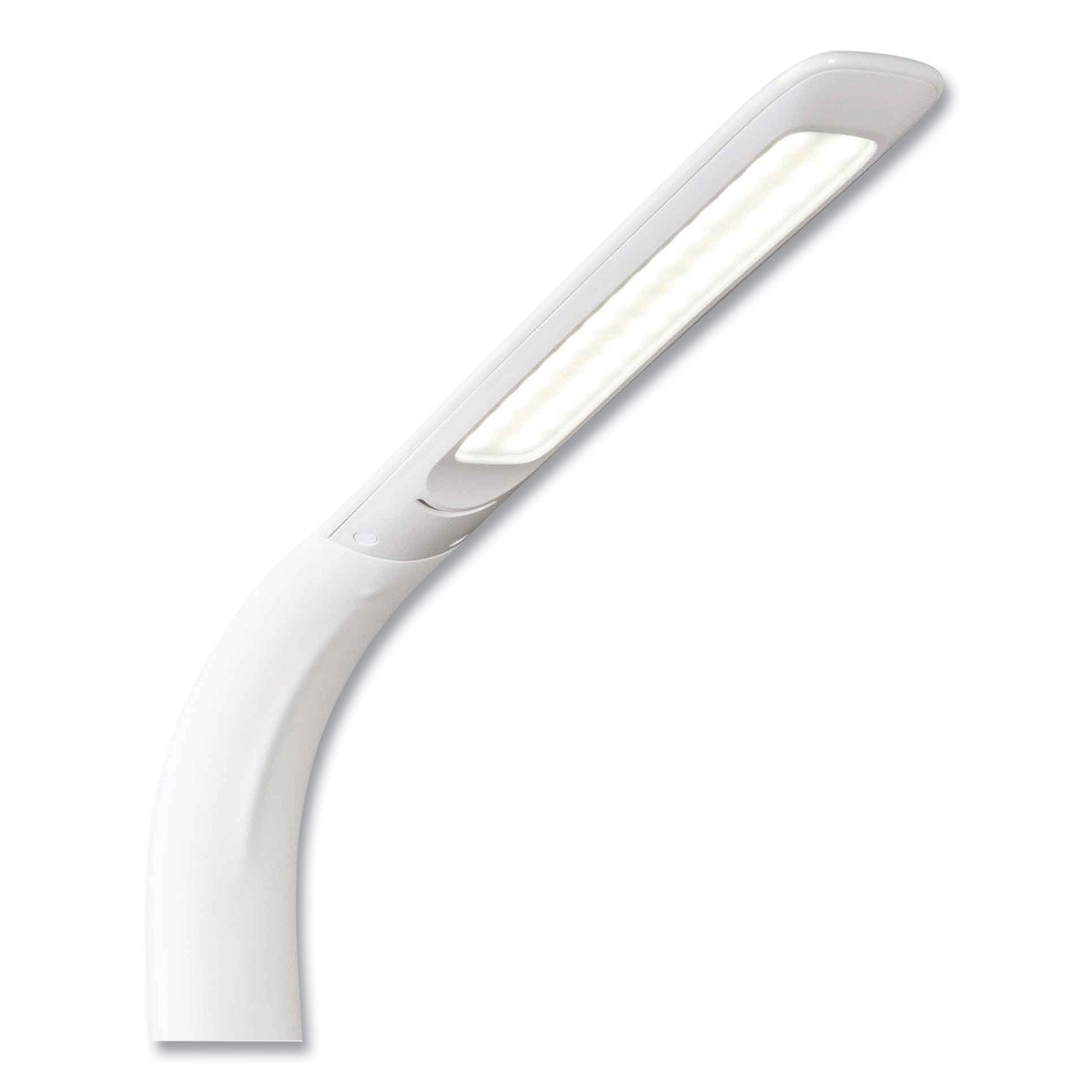 12" Height x 5" Width - LED Bulb - USB Charging, Flexible Neck, Sanitizing, Qi Wireless Charging - Desk Mountable - White - for Furniture, Desk, Office, Home, Dorm