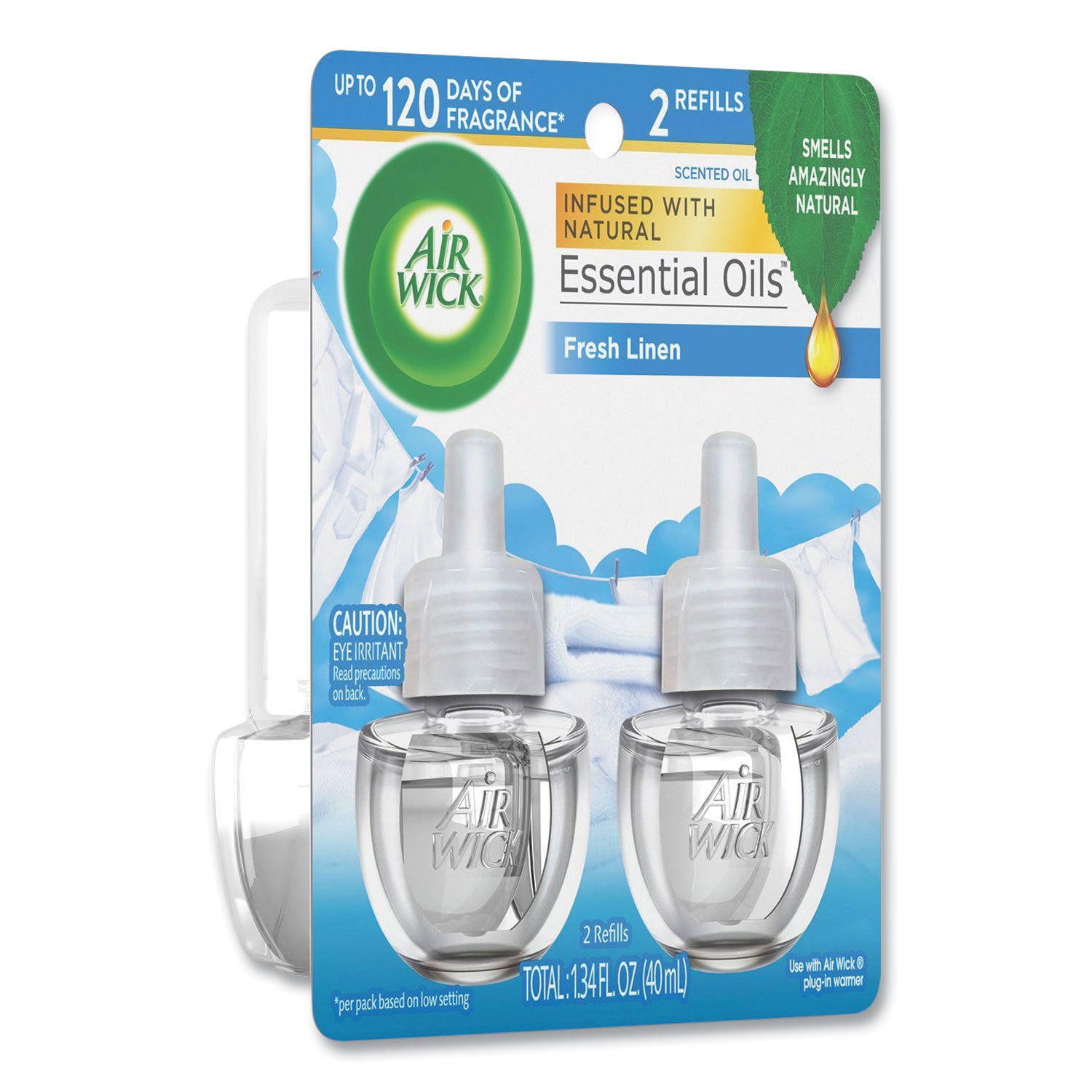 Air Wick Scented Oil Warmer Refill - Oil - 0.7 fl oz (0 quart) - Freshwater - 60 Day - 2/Pack - 6 / Carton